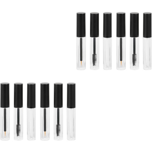 12Pièces Tubes Mascara Vides Pour Croissance Cils Et 2