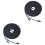 2Pièces Cable Réseau Ethernet Cat7 Noir Durable Connecteur Or 2