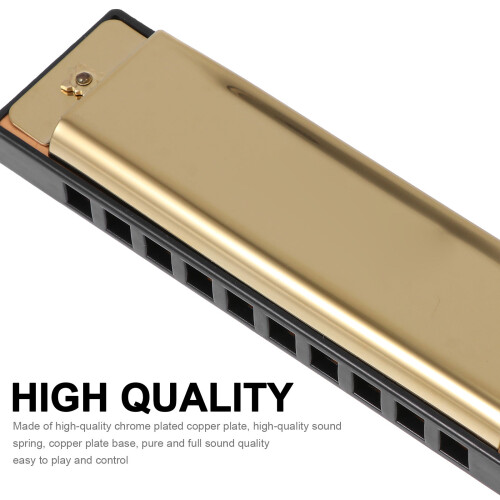 2Pièces Harmonica 20 Notes Métal Portable Pour Débutants