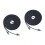 2Pièces Cable Réseau Ethernet Cat7 Noir Durable Connecteur Or 3