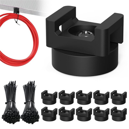 110pcs/Set Magnetic Cable Tie Mount Kit for Efficient Wire Management in Home and Studio 1