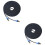 2Pièces Cable Réseau Ethernet Cat7 Noir Durable Connecteur Or 5