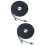 2Pièces Cable Réseau Ethernet Cat7 Noir Durable Connecteur Or 6