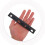 2Ensembles Règle Plate Équerre Rapporteuse Noire Pratique Pour 4