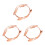3Pièces Protections Montre Rose Gold Faciles À Installer Pour 6