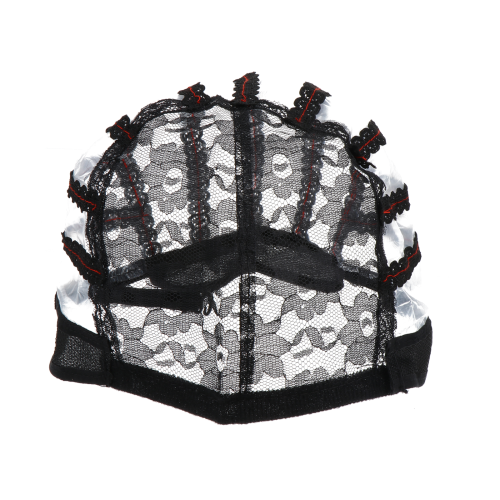 6Pièces Net Cap Noire Extensible Durable Accessoire 1