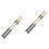 2Pièces Brosse Batterie Bois Bambou Noire Usage Musical 3