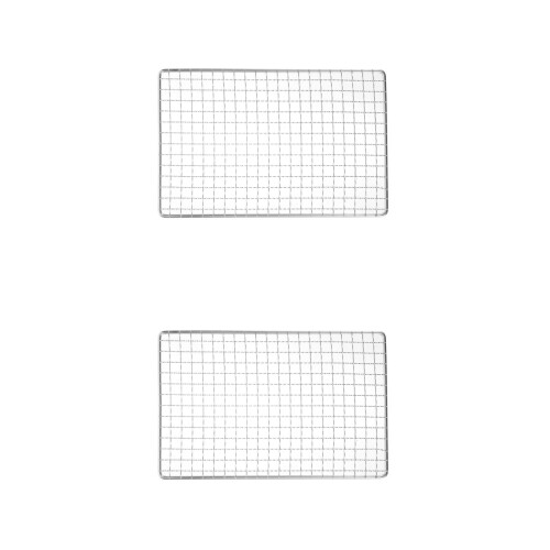 2Pièces Filet Multifonction Barbecue Réutilisable Argent Antiadhérent 1