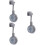3Pièces Support Douche Réglable Gris Pour Murs Lisses 7