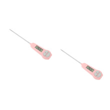 2Pièces Thermomètre Cuisson Digital Rose ABS Sonde Pour Aliments