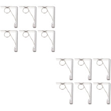 12Pièces Pinces De Table Clip Nappe Maison Portable En Acier Argent