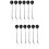 12Pièces Mini Noires Céramique Confortables Pour Table 6