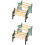 4Pièces Mini Banc Assorti Miniature Jouet Déco 4