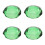 4Pièces Décor Citron En Verre Vert Sculpture Robuste Élégante 2