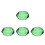 4Pièces Décor Citron En Verre Vert Sculpture Robuste Élégante 3