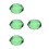 4Pièces Décor Citron En Verre Vert Sculpture Robuste Élégante 4