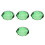 4Pièces Décor Citron En Verre Vert Sculpture Robuste Élégante 5