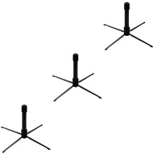 3Pièces Support De Flûte Pliable Noir Pour Instruments À Vent