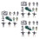 3Sets Plastic Soldaat Figuren Sets Decoratieve Kinderspeelgoed 6