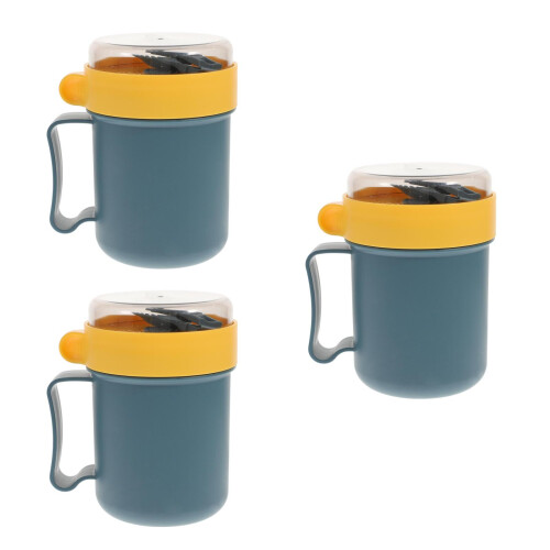 3Pièces Bleu Portable En PP Anti-