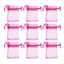 200St Roze Kleine Sieradenzakjes Organza Zakjes Voor Cadeau En Opslag