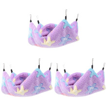 3St Hamster Hangmat Paars Ademend Warm Bed Kleine Huisdieren