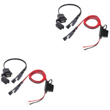 2St Motor Sae USB Adapter Universeel Zwart ABS Oplaadkabel