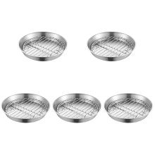5Sets Roestvrijstalen Bakblik Met Rek, Oventray En Grillplaat Set