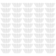 300St Witte Cupcake Papier Cups Bloemvormig Voor