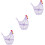 3Pièces Panier Métallique Violet Oeufs Décor Cuisine Polyvalent 4