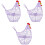 3Pièces Panier Métallique Violet Oeufs Décor Cuisine Polyvalent 2