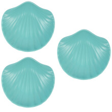 3Pièces Assiettes Forme Bleu Multi-Usages Pour