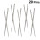 40Paires Baguettes Tableware Acier Haute Résistance Argent 7