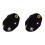 2St Zwarte Wol Hoed Stijlvolle Accessoire 1