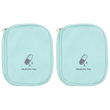 2Pièces De Rangement Médical Vert Portable En Oxford Résistant