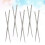 40Paires Baguettes Tableware Acier Haute Résistance Argent 8