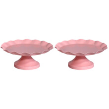 2Pièces Porte-Gâteaux Rose Élégant Pour Stockage Occasion