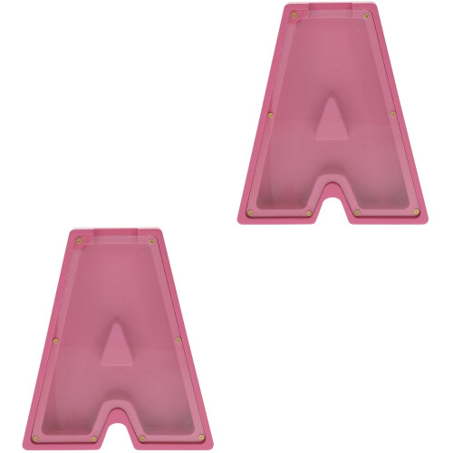 2Pièces Alphabet Rose Transparente, Pour Sauvegarder 1