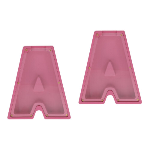 2Pièces Alphabet Rose Transparente, Pour Sauvegarder 2