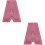 2Pièces Alphabet Rose Transparente, Pour Sauvegarder 5