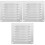 3Pièces Grille Ventilation Acier Inoxydable Argentée Pour Habitat 2