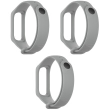 3St Silicone Watch Band Grijs Twill Horlogeband
