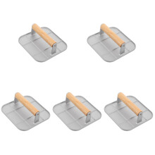 5St Burger Maker Aluminiumpress Met Hout Voor Thuisburgers