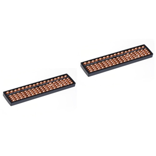 2Pièces Abacus Pour Enfants Plastique 17 Chiffres Multi Couleurs 2