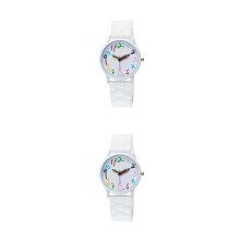 2St Kinderhorloges Cartoon Quartz Wit En Duurzaam