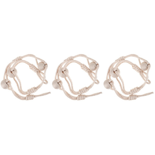 3Pièces Bracelets De Rideaux Beige Décoratifs 2