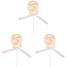 3St Creatieve Roze Lollipop Decor Resin Feest En Bruiloft Prop