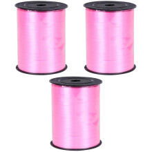 3St Roze Wraplint Kunststof, Voor Cadeaus En Party Decoratie