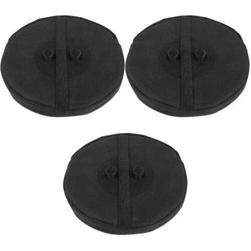 3Pièces Coussin Assise Portable Noir Usage Extérieur 1
