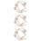 3Pièces Bracelets De Rideaux Beige Décoratifs 7